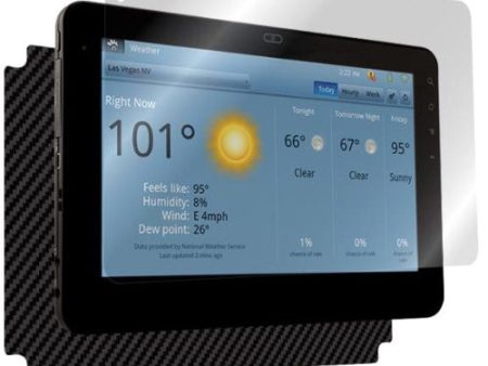 ViewSonic G Tablet Screen Protector + Black Carbon Fiber Skin Protector Online Hot Sale